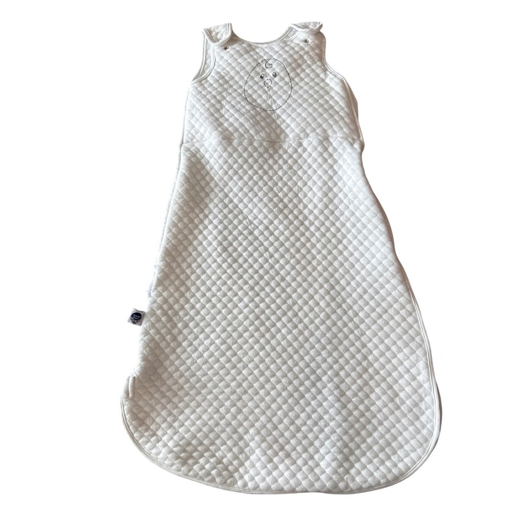 Nested Bean Unisex Baby Zen Sack Quilted Weighted Sleep Sack L 15M-24M White